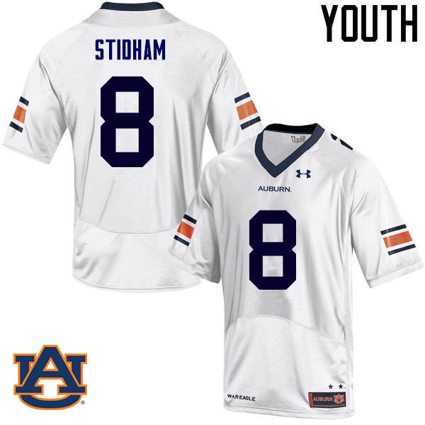 Youth Auburn Tigers #8 Jarrett Stidham College Football Jerseys Sale-White